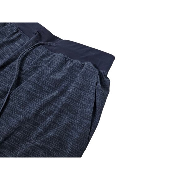 Lululemon T.H.E. Short Lined Men's XL Heatheres Blue Drawstring Athletic Shorts - Picture 2 of 12